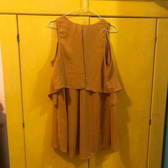 Yellow mustard short swing dress size 8 - Picture 5 of 5